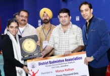 जालंधर में पंजाब स्टेट सीनियर बैडमिंटन चैंपियनशिप शुरू, सीपी स्वपन शर्मा ने किया उद्घाटन