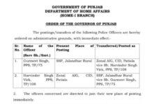 बड़ी खबर: जालंधर के नए एसएसपी होंगे हरविंदर सिंह विर्क, गुरमीत सिंह का हुआ तबादला