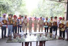 ਕਮਿਸ਼ਨਰੇਟ ਪੁਲਿਸ ਜਲੰਧਰ ਵੱਲੋਂ 15 ਸੇਵਾਮੁਕਤ ਪੁਲਿਸ ਅਧਿਕਾਰੀਆਂ ਨੂੰ ਨਿੱਘੀ ਵਿਦਾਇਗੀ ਦਿੱਤੀ ਗਈ