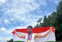 पंजाब पुलिस के एस.एस.पी. दलजीत सिंह राणा ने अटलांटा में हुई अंतरराष्ट्रीय पुलिस खेलों में जीता भाला फेंक में स्वर्ण पदक