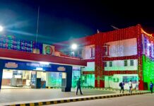 स्वतंत्रता दिवस पर तिरंगे की रौशनी में नहाए फिरोजपुर मंडल के रेलवे स्टेशन