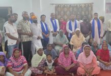 भाजपा ने कैंट विधानसभा के बांबियावाल मे बैठके कर जनता की लोगो की मुश्किलें सुनी