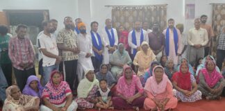 भाजपा ने कैंट विधानसभा के बांबियावाल मे बैठके कर जनता की लोगो की मुश्किलें सुनी