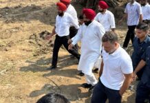 राहुल गांधी का पंजाब दौरा: गुरुद्वारा बीड़ बाबा बुड्ढा साहिब में माथा टेका, गुरदासपुर पहुंचे; बाढ़ पीड़ितों से मिल रहे