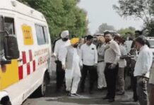 पंजाब के AAP मंत्री के काफिले का एक्सीडेंट:पायलट जिप्सी की स्विफ्ट कार से टक्कर, दोनों गाड़ियां टूटी; 5 घायल, 3 गनमैनों के सिर फूटे