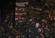प्रताप बाग में शराब ठेके में आग लगने से सबकुछ जलकर स्वाहा, दूर तक आई बोतलें फूटने की आवाज; अंदर सो रहा सेल्समैन बाल-बाल बचा