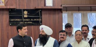 ਜਲੰਧਰ ਕੈਂਟ ‘ਚ ਟੈਕਸ ਨੋਟਿਸਾਂ ਖ਼ਿਲਾਫ਼ ਡੈਪੂਟੇਸ਼ਨ: ਧਾਰਾ 73A/73B ਵਿੱਚ ਰਾਹਤ ਦੀ ਮੰਗ, 10 ਦਿਨਾਂ ਵਿੱਚ ਕਾਰਵਾਈ ਦਾ ਭਰੋਸਾ