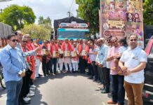 श्री बद्री केदार लंगर सेवा समिति जालंधर ने बद्रीनाथ धाम के लिए भंडारे का सामान किया रवाना, सोढल मंदिर में हवन-पूजन के बाद ट्रकों को दिखाई हरी झंडी