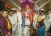 साप्ताहिक हनुमान चालीसा के एक वर्ष होने न्यु विकास पुरी मे बाला जी सेवा समिति की भव्य बाला जी चौकी करवाई गई