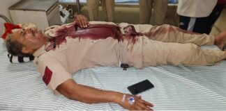 मोगा में 112 PCR टीम पर हमला: DJ बंद कराने पहुंची पुलिस पर बरसे ईंट-पत्थर, हवलदार गंभीर घायल