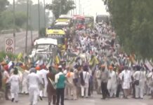 दिल्ली कूच से पहले शंभू बॉर्डर सील: किसानों के रास्ते में कड़ी सुरक्षा व्यवस्था, हरियाणा पुलिस अलर्ट; किसानों के काफिले फतेहगढ़ साहिब से रवाना