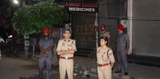 जालंधर पुलिस कमिश्नर देर रात अचानक सड़कों पर उतरे, थानों और नाकों का निरीक्षण किया
