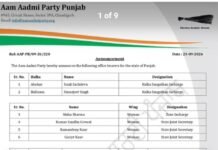 AAP का पंजाब में बड़ा संगठन विस्तार, महिला व यूथ विंग में नई नियुक्तियां