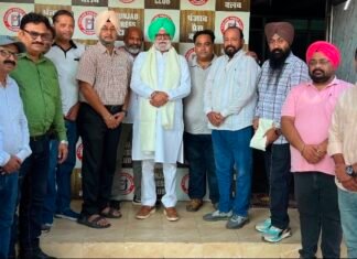 ਪੰਜਾਬ ਪ੍ਰੈੱਸ ਕਲੱਬ ਵਿਖੇ ਕਾਂਗਰਸੀ ਆਗੂ ਤੇ ਸਾਬਕਾ ਸੰਸਦ ਮੈਂਬਰ ਰਾਣਾ ਗੁਰਜੀਤ ਸਿੰਘ ਦਾ ਨਿੱਘਾ ਸਵਾਗਤ