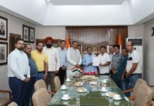 लघु उद्योग भारती के प्रतिनिधिमंडल ने राज्यपाल से की भेंट, उद्योगों की समस्याओं और सब्सिडी में देरी का उठाया मुद्दा